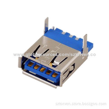 USB 3.0 Connector, Female Solder A Type